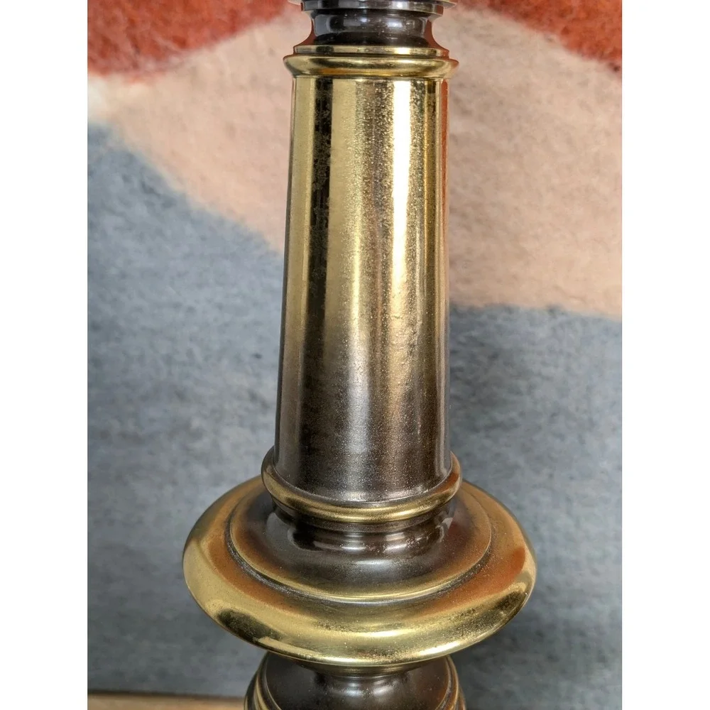 Vintage Westwood Industries Brass Stiffel Style Table Lamps Pair Hollywood Glam